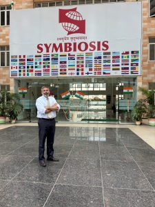 Richard at Symbiosis Law School in Pune, India